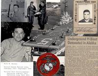 1962 - 1966 
 Photo collage: USS Princeton, OS Div., receiving certificate related to Operation Long Shot 1964- 1965, Amchitka, Alaska.