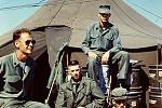 On the flight line NAS Boca Chica (Key West) 1963.We worked out of these tents set up on the coral alongside the flight line.I'n the E4 Sitting on...