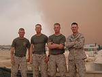 Al Asad Iraq 2006 Sand Storm rolling in. Shoptaw, Painter, Scribner, and me