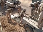 Filling hole in. MSR Uranium South. OIF 5-07 CLB-7 Engineer Company