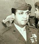 Ssgt R. Sanchez USMC during an inspection 1980.