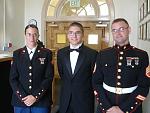 With members of Marine Band San Diego.