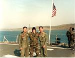 on board the USS Ogden, LPD 5, along with the ROK Marines.
