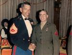 Then Gunny Garza (retired as MSgt) & me at my first Marine Corps Ball, Oki, 1986
