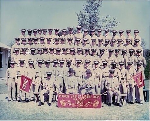 Platoon 348 USMC Recruit Depot San Diego 1961