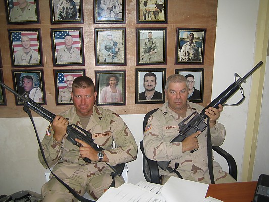 2 FORMER MARINES WITH 1-156 ARMOR BN 256 INFANTRY BRIGADE COMBAT TEAM LOUISIANA ARMY NATIONAL GUARD 