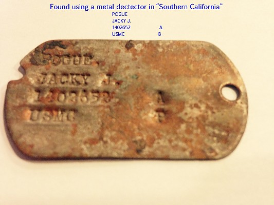 Lost USMC Dog Tag by jkey04 in Members Gallery