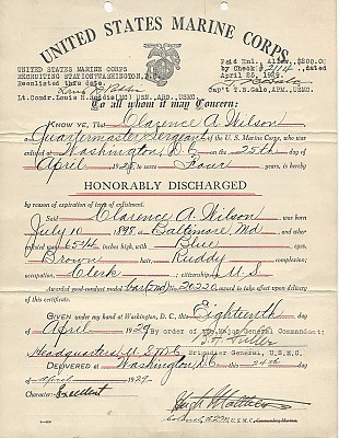1929 Discharge