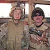 Pfc Parrish and Iraqi Soldier