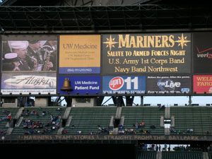 LCpl Seeley honored at Seattle Mariners game by quillhill in Members Gallery