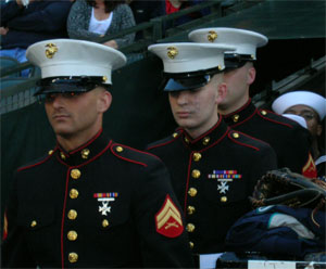 LCpl Seeley honored at Seattle Mariners game
