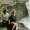 My Wife And Me At One Of Many Waterfalls In The Jocko by montana in Members Gallery