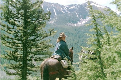 my wife In The Missions..heading to lost sheep lake for a littke fishin campin and quiet by montana in Members Gallery