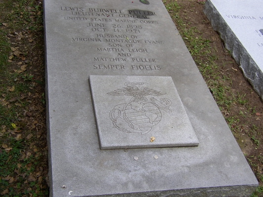 Chesty's Grave Marker