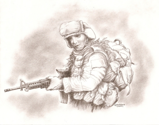 Iraq Marine Oif by A V Cioffi in Members Gallery