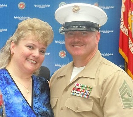 MGySgt Mike Holcomb and Mrs. Tammy Holcomb
