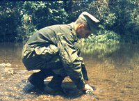 getting water on combat patrol vietnam 1965 small