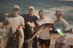 Deep-Sea fishing for Strippers off Martha's Vineyard in 2006 
 
Mike G., Allan S., Mike V., and Jim W.