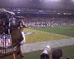 i worked security for the cameraman on the sideline of the Superbowl in Tampa...yes, it was amazing!