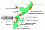 Okinawa Military bases map.